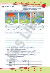 Teste de evaluare, Clasa II (descriptori de performanță) - Comunicare în limba română, Matematică și explorarea mediului, Dezvoltare personală - Img 2
