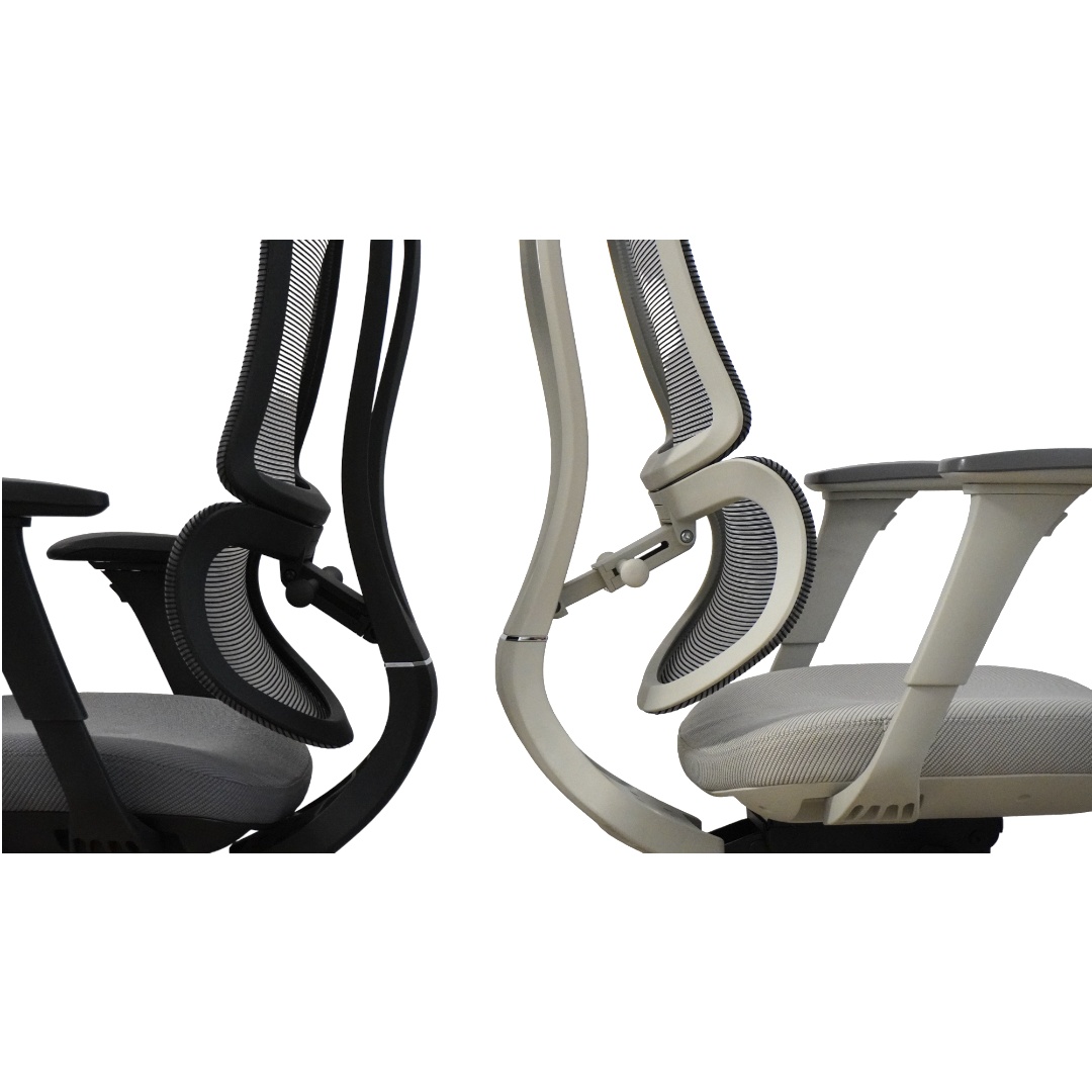 Ergodynamic Star Plus - Light Grey - Scaun de birou 4D, sezut translatie, suport lombar ajustabil 7 cm - 3 | YEO