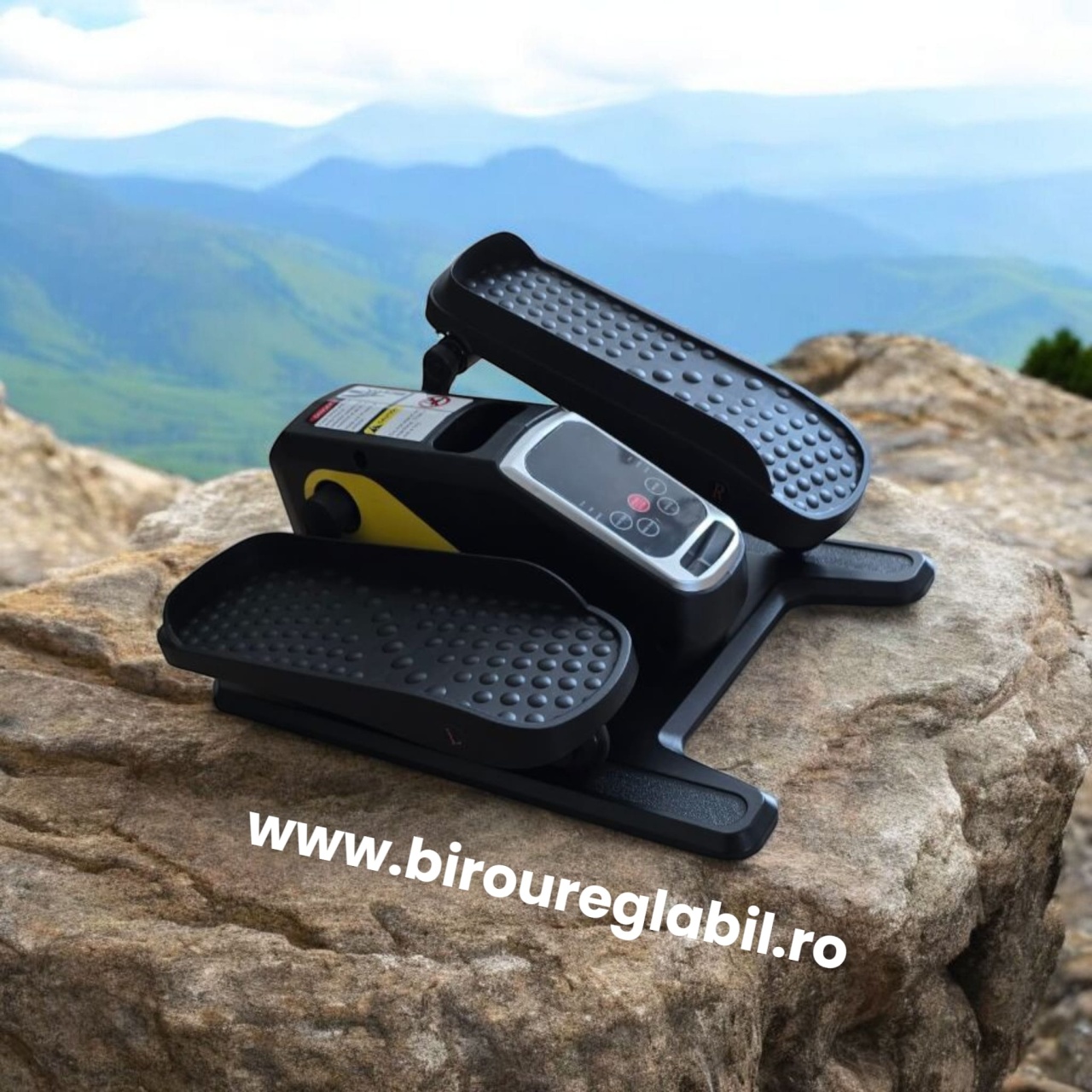 Mini Bicicleta Eliptica Terra14, cu 1 mod de functionare electrica, 12 viteze fata/spate, calcul al distantei, caloriilor si timpului - 3 | YEO