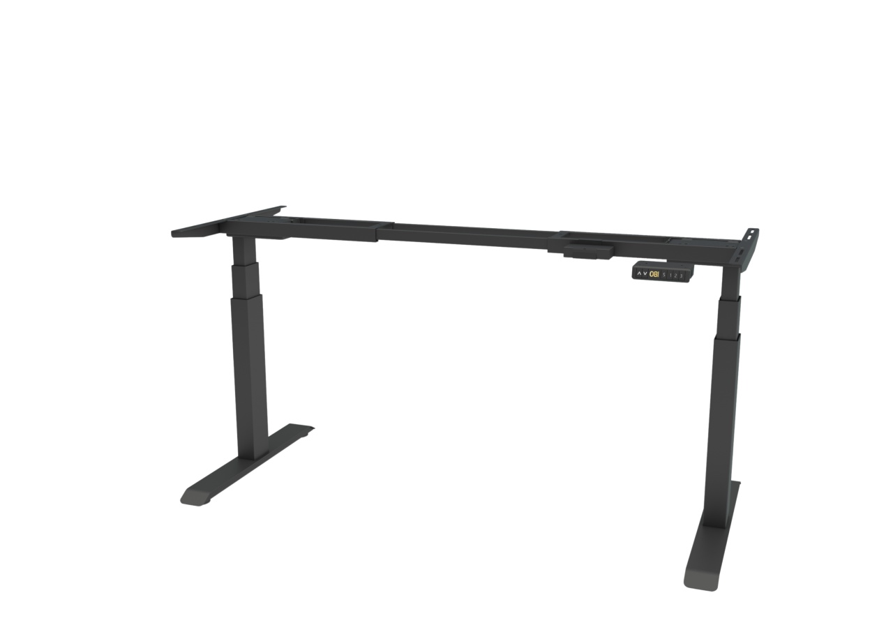 TerrA7 - cadru de birou cu 2 motoare - reglabil electric pe inaltime (Culoare profil: Negru) - 1 | YEO