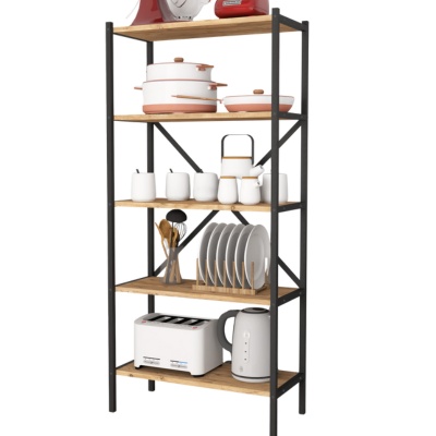 Biblioteca metalica cu 5 rafturi - culoare Pin, 158x66x35 (Copy 1) - 1 | YEO
