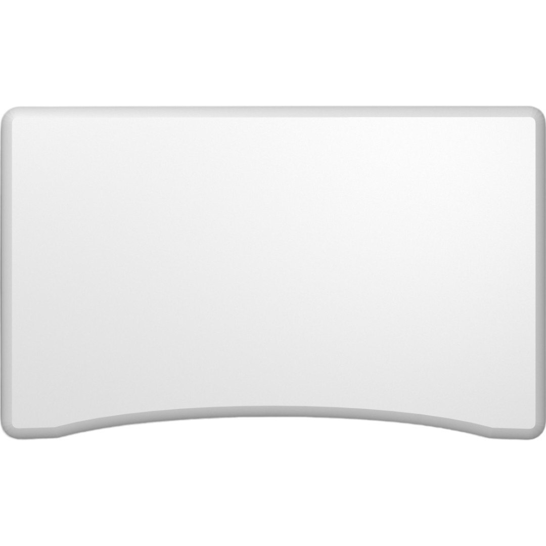 Blat curbat de birou din Mdf INFOLIAT MAT si frezat pe cant- model Top Design (Culoare Blat Curbat Top Design-MDF INFOLIAT MAT: Gri Piatra - mat, Dimensiune blat: 140x70 cm)