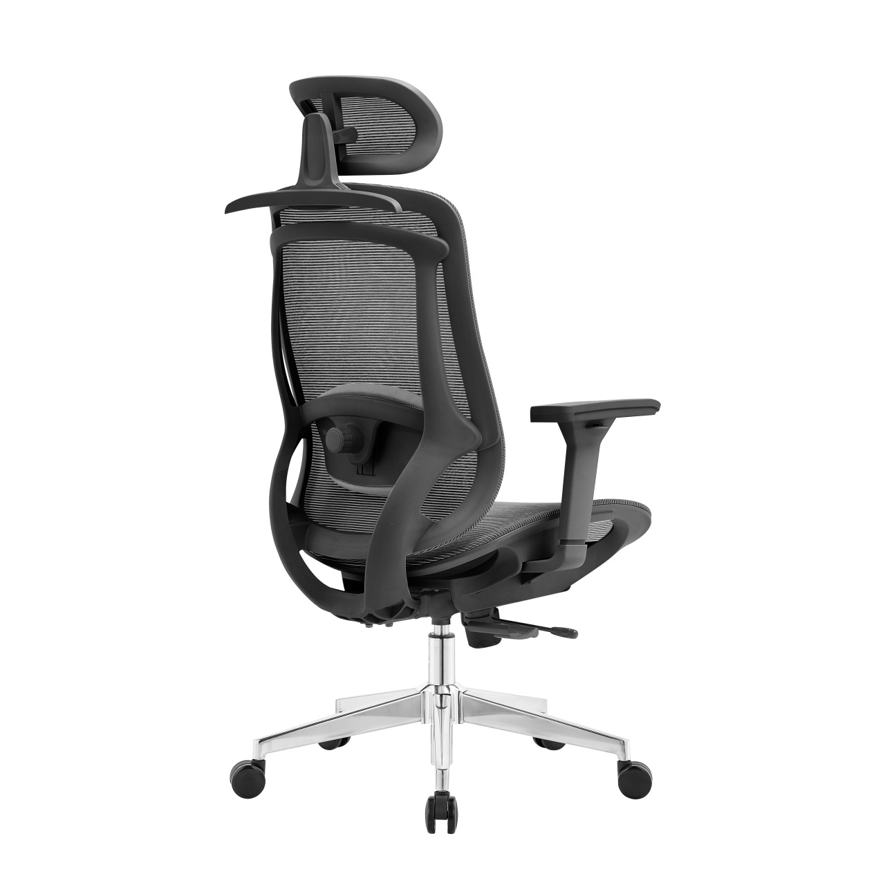 ErgoDynamic Icon-H -Black-, scaun de birou, full mesh, sezut translatie 5 cm - 2 | YEO