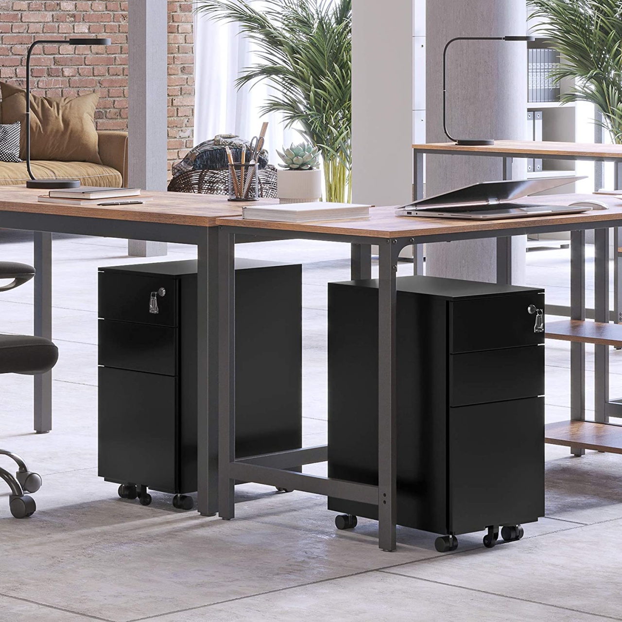 RollBox metalic -Black31 – casetiera metalica de birou -3 sertare model Drept - 3 | YEO