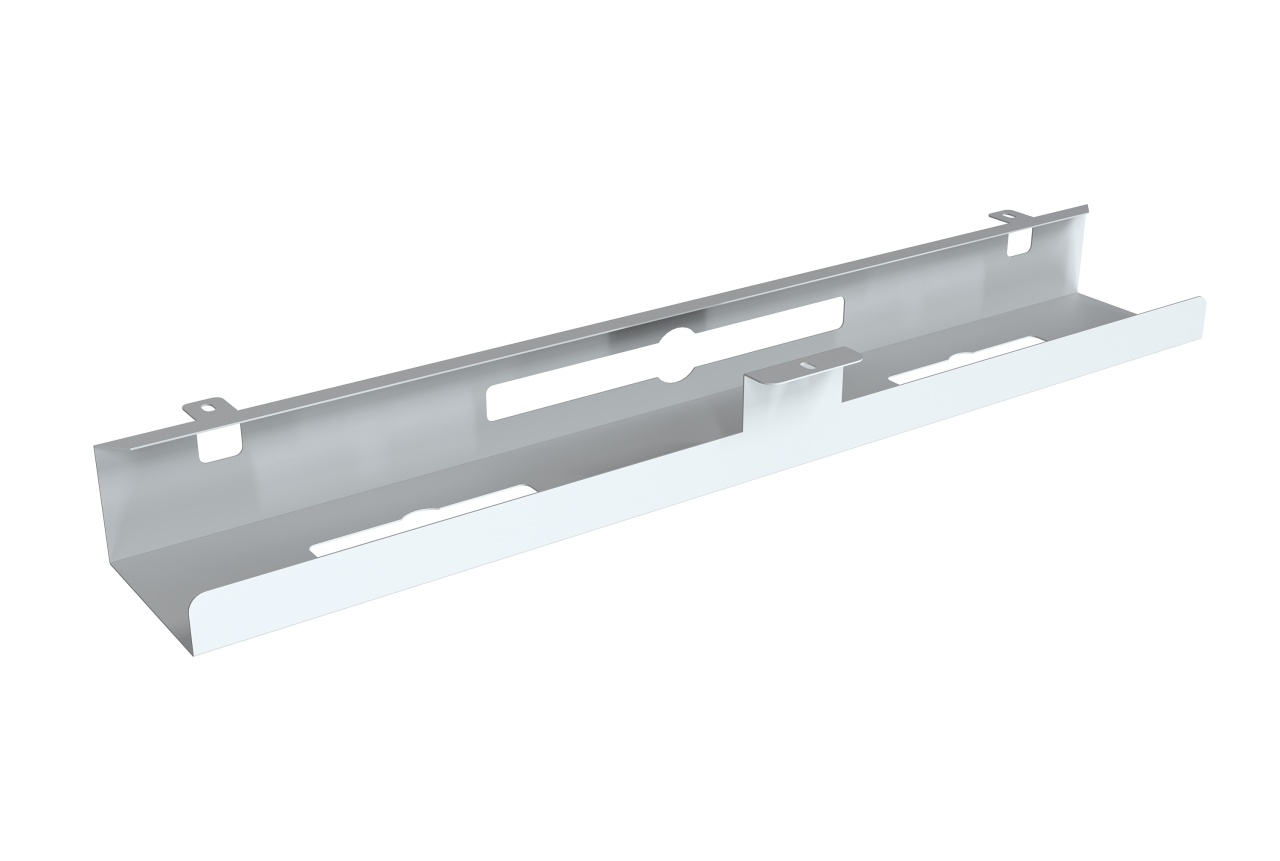 Tavita de cabluri Sub Blat - full metal (Culoare profil: Alb) - 1 | YEO