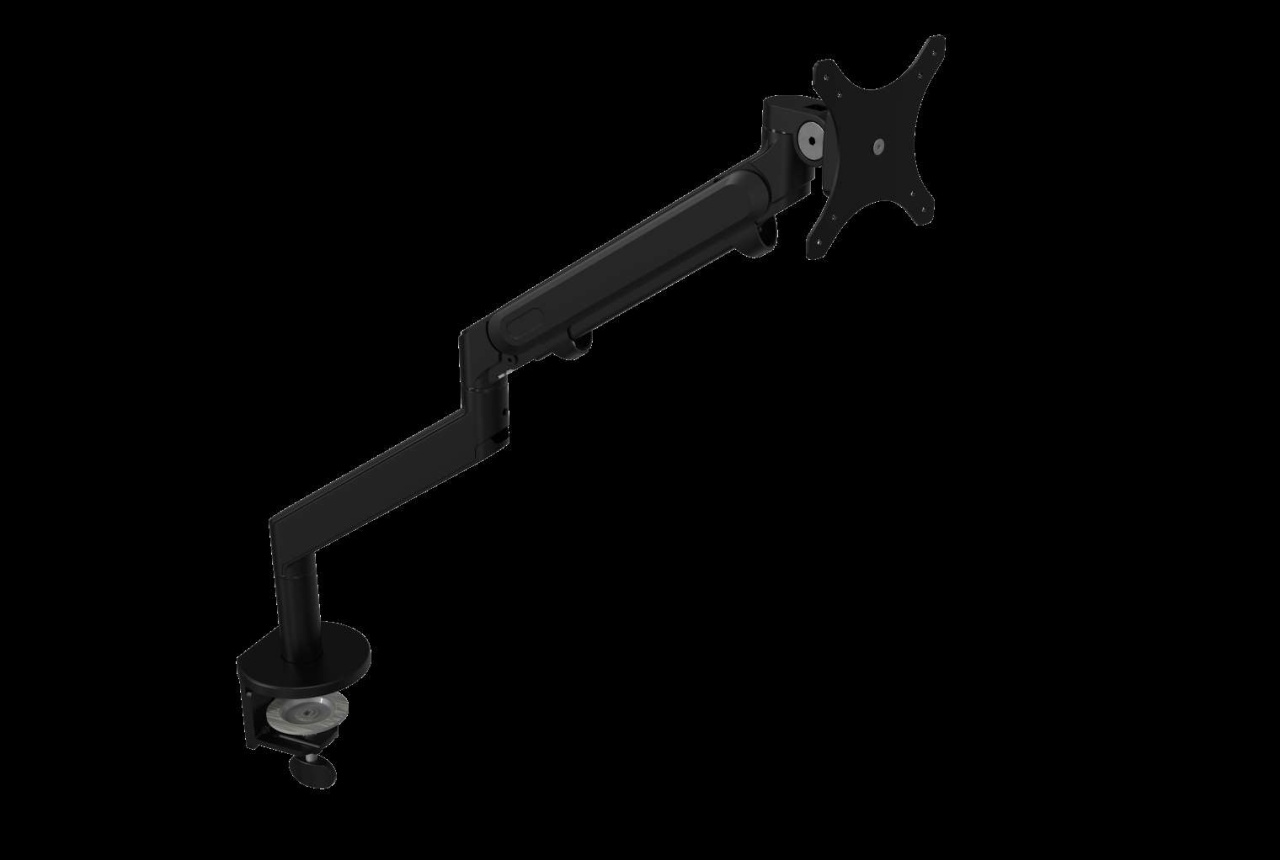 BRAT DE MONITOR PREMIUM- PISTON- BLACK, 360 GRADE, ALUMINIU SI ABS - 1 | YEO