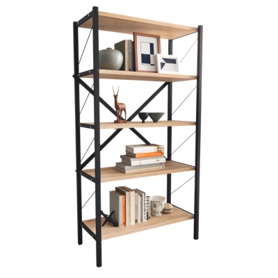 Biblioteca metalica cu 5 rafturi - culoare Pin, 158x66x35 (Copy 1) - 3 | YEO