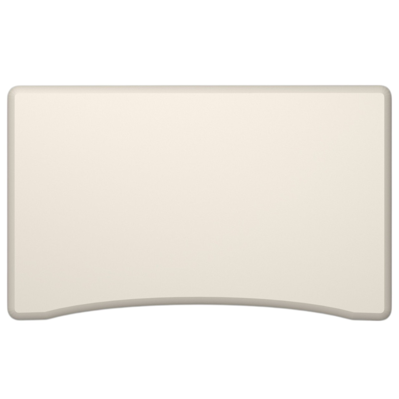 Blat curbat de birou din MDF VOPSIT ELECTROSTATIC si frezat pe cant- model Top Design (Dimensiune blat: 100x60 cm, Blat curbat MDF VOPSIT ELECTROSTATIC 2 FETE - Top Design: Gri Kashmir) - 2 | YEO