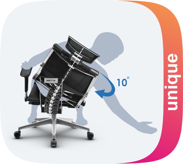 Scaun de birou - YOGA 4DF, ERGONOMIC METTA - 2 | YEO