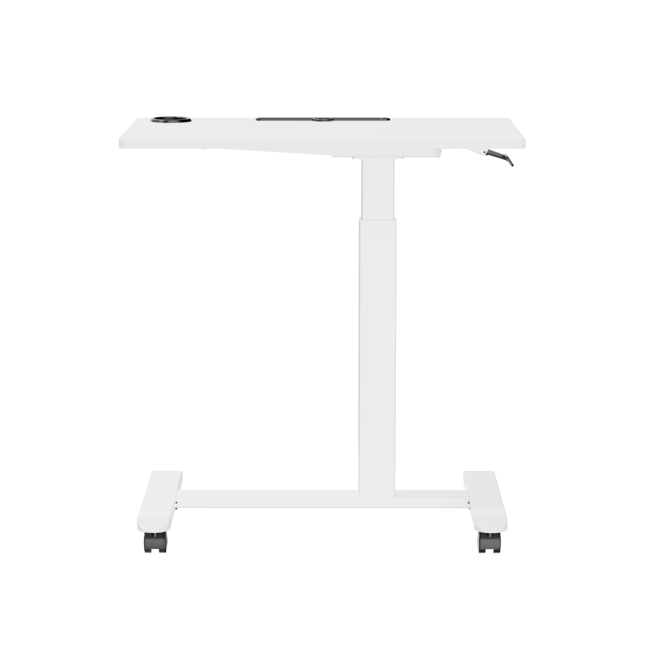TerrA10 - birou reglabil pe inaltime - pneumatic - blat 82,5x50 cm - no wire (Culoare profil: Negru) - 2 | YEO
