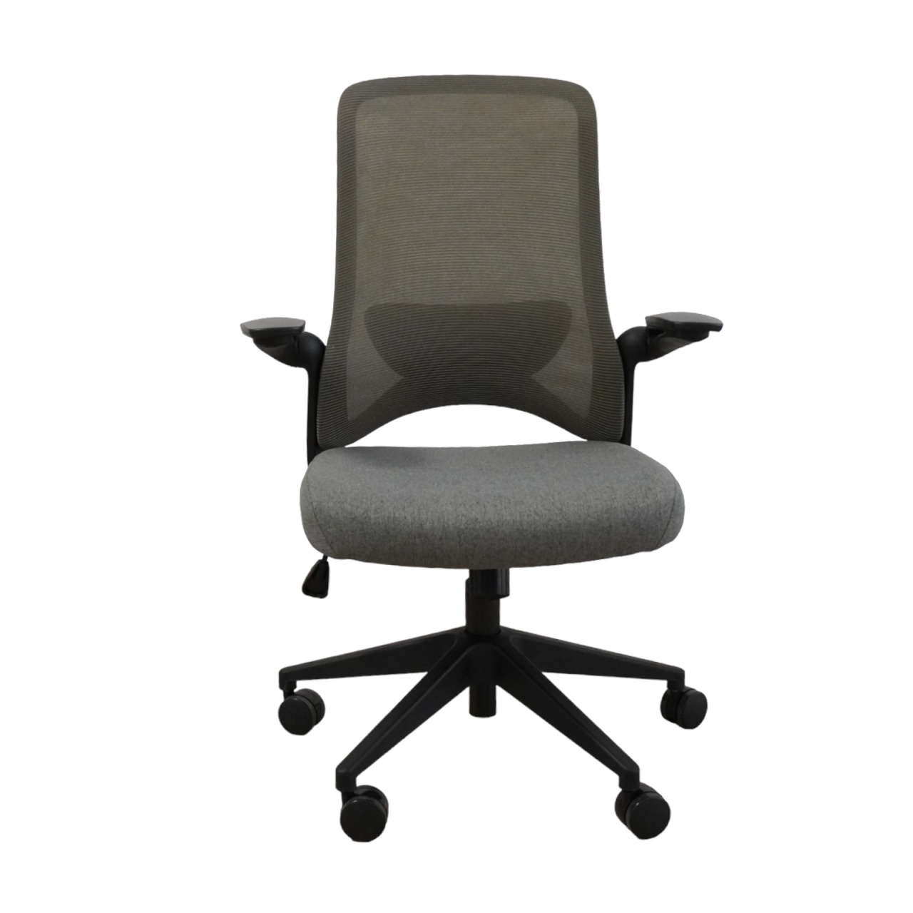 Ergodynamic Dolphin Black Grey - scaun de birou cu brate rabatabile