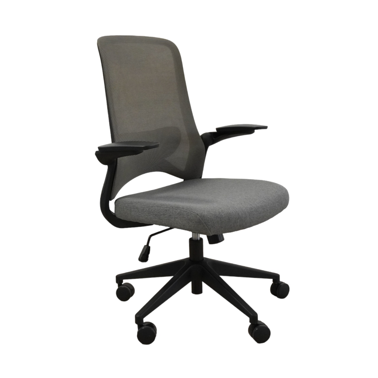 Ergodynamic Dolphin Black Grey - scaun de birou cu brate rabatabile - 1 | YEO