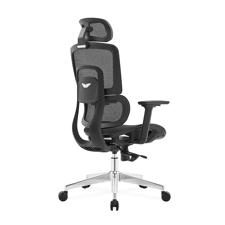 Ergodynamic Gary H - Scaun de birou - Full mesh - black, translatie sezut, brate 3D - 3 | YEO