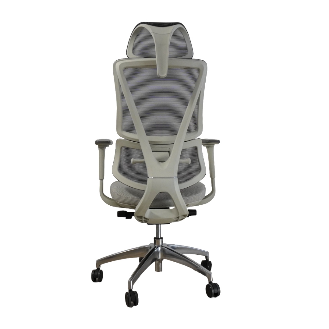 Ergodynamic Star Plus - Light Grey - Scaun de birou 4D, sezut translatie, suport lombar ajustabil 7 cm - 1 | YEO