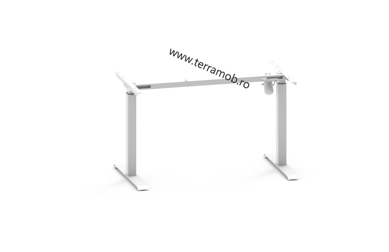 TerrA3s- Cadru de birou reglabil pe inaltime -profil patrat, 1 motor (Culoare profil: Negru, Termen de livrare: 2 zile) - 1 | YEO