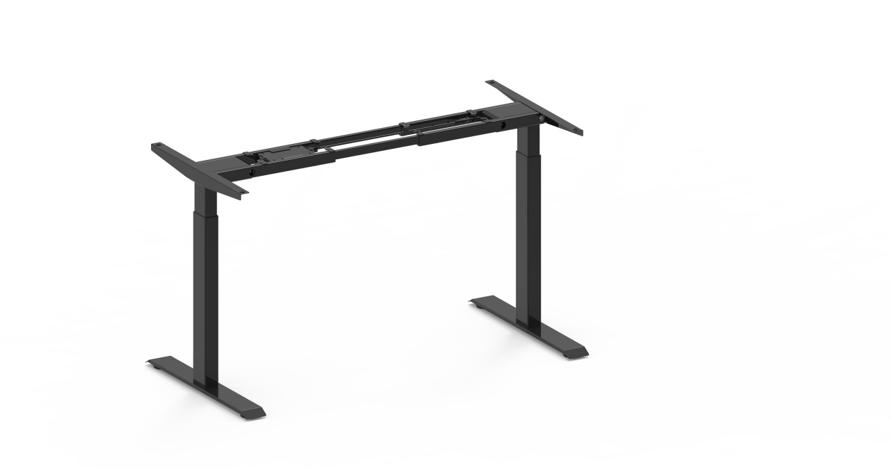 Cadru de birou reglabil electric- TerrA6- 2 motoare, 2 trepte de inaltime (Culoare profil: Negru)