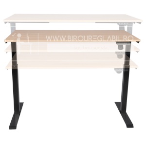 Birou reglabil electric TerrA3 s BLACK - profil pătrat , 1 motor, cadrul negru - Img 10