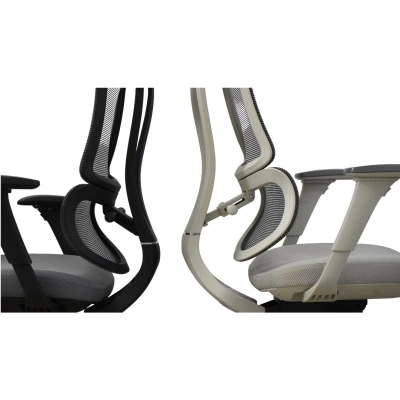 Ergodynamic Star Plus - Light Grey - Scaun de birou 4D, sezut translatie, suport lombar ajustabil 7 cm - Img 4