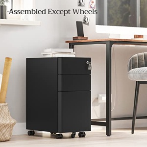 RollBox metalic -Black30 – casetiera metalica de birou -3 sertare - Img 1