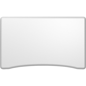 Blat curbat de birou din Mdf INFOLIAT MAT si frezat pe cant- model Top Design - Img 1