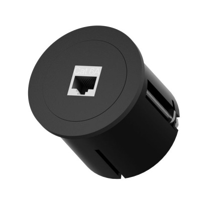 Priza de birou in blat - PORT O - 1 modul USB A+C 65W, prindere in blat, gaura rotunda - Img 10