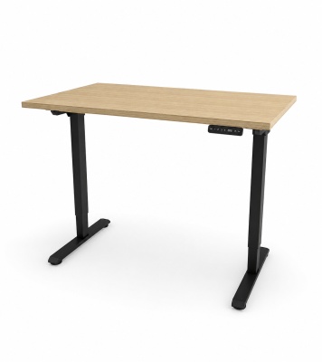 Birou reglabil pe inaltime TerrA2DS BLACK - profil dreptunghiular , profil cadru Negru - Img 5