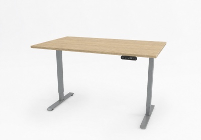 Birou reglabil electric Aluminium TerrA6 Light 2026 - culoare Aluminiu/Gri, 2 motoare, 2 Trepte de inaltime, inaltime 72-115 cm, senzor de coliziune - Img 4