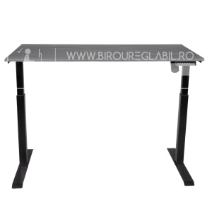 Birou reglabil electric TerrA3 s BLACK - profil pătrat , 1 motor, cadrul negru - Img 7