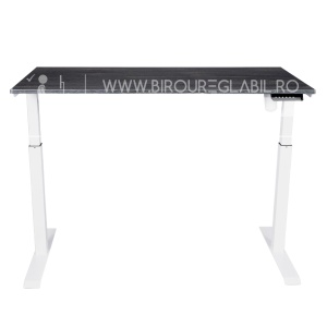 Birou reglabil electric TerrA3 s WHITE - profil pătrat, cadrul alb - Img 6