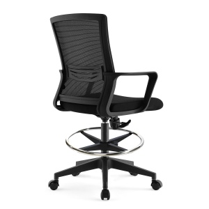 ErgoDynamic Emma Black scaun inalt de birou cu suport picioare si roti cu franare la presiune!! - Img 9