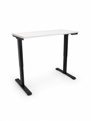 Birou reglabil pe inaltime TerrA2DS BLACK - profil dreptunghiular , profil cadru Negru - Img 6