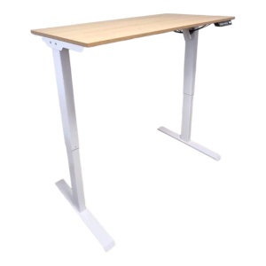 Birou reglabil electric-TerrA2DS WHITE-profil dreptunghiular, profil cadru ALB - Img 3