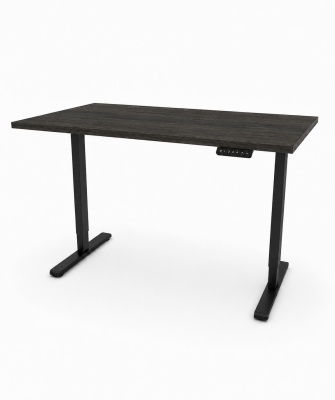 Birou reglabil pe inaltime TerrA2DS BLACK - profil dreptunghiular , profil cadru Negru - Img 3