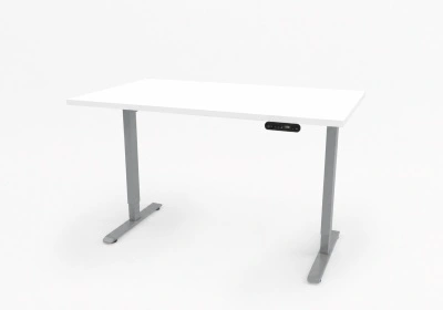 Birou reglabil electric Aluminium TerrA6 Light 2026 - culoare Aluminiu/Gri, 2 motoare, 2 Trepte de inaltime, inaltime 72-115 cm, senzor de coliziune - Img 2