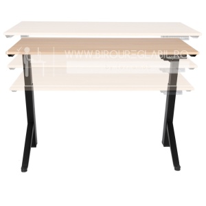 Birou reglabil electric TerrA2Y Black-cadru in Y / profil cadru negru - Img 5