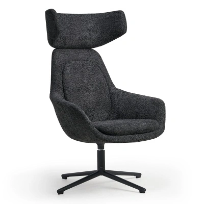 CALYON, Scaun lounge premium pentru zone executive, waiting area si spatii de relaxare Design premium Lounge chair pentru receptii, zone de asteptare si executive lounges. 2 versiuniCalyon - Img 2