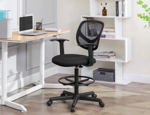 Scaun inalt de birou Black Terra One / produs folosit in showroom - Img 1