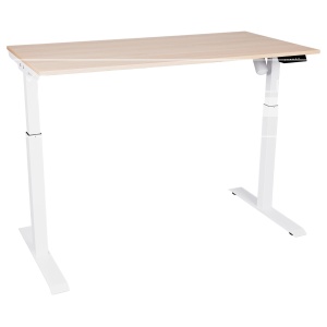 Birou reglabil electric TerrA3 s WHITE - profil pătrat, cadrul alb - Img 2