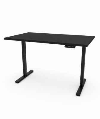 Birou reglabil pe inaltime TerrA2DS BLACK - profil dreptunghiular , profil cadru Negru - Img 4
