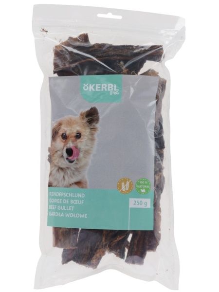 Gustare din esofag de vita deshidratat, Kerbl 250g 83327 - Img 2