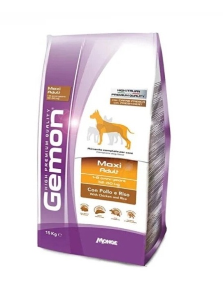 Gemon hrană uscată pentru câini maxi adult pui și orez 15 kg – 6128