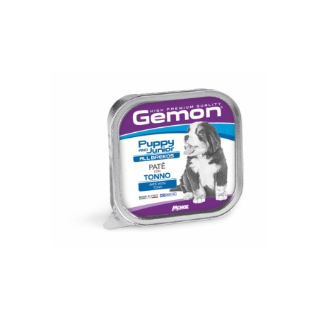 Gemon hrană umedă pentru căței Puppy&Junior, ton pate 150 g – 0469