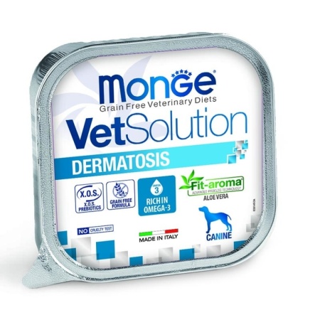 Monge VetSolution Dermatosis pate dietetic pentru câini, 150 g – 4502