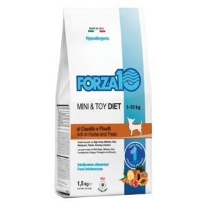F10 hrană uscată dietetică pentru câini adulți mini-toy, cal și mazăre 1,5 kg
