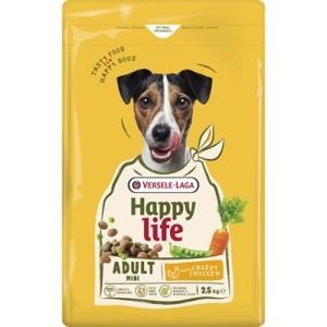 Hrana uscata Happy Life pentru caini mini adulti cu pui - Versele Laga 2.5 kg x 4 buc 312469