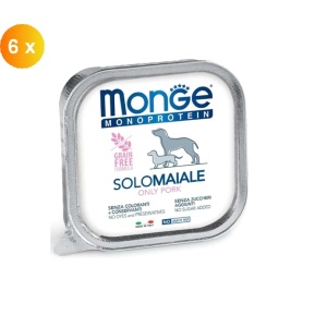 Monge hrana umeda monoproteica pentru caini cu porc 150 gr - 4410 x 6 buc