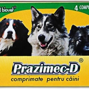 Antiparazitar intern si extern pentru caini Prazimec D 4 tab