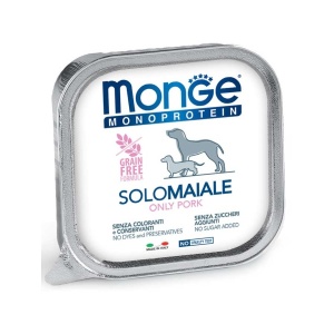 Monge hrana umeda monoproteica pentru caini cu porc 150 gr - 4410 X 24 buc