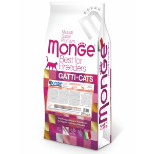 Monge hrană uscată monoproteică pentru pisici adulte, somon 33/15, 10 kg – 5142