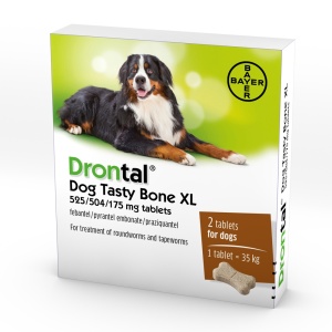 Antiparazitar intern pentru caini Drontal Plus Flavour 2tab/cut